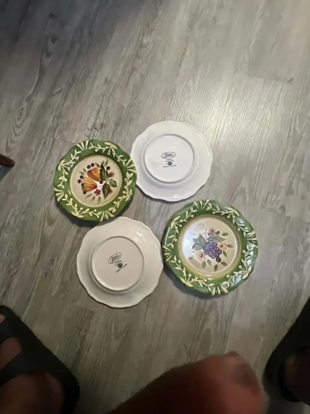 Certified International La Toscana Salad/Dessert Plates .Set of 4